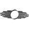 Ekena Millwork Elizabeth Architectural Grde PVC Pierced Medallion, 16"W x 8"H x 7 5/8"IH x 4 3/8"IW x 1/2"P, Nickel CMPP16X08EBSNI - alternate 2